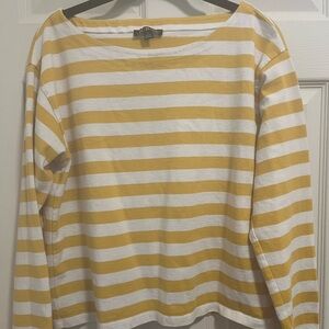 J. Crew striped boat neck top.